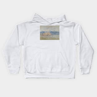 The Fort of Antibes by Claude Monet Kids Hoodie